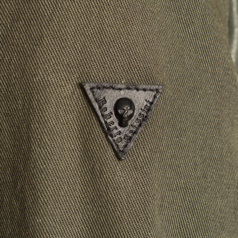 Kožená bunda Sharok khaki