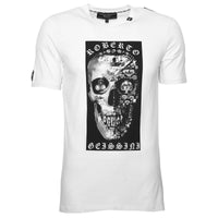 Biele tričko Jewel Skull