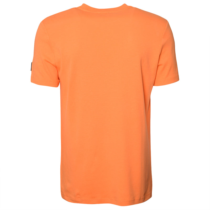 Prešívané tričko lebky oranžové