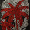 Čierne tričko Skull Palm