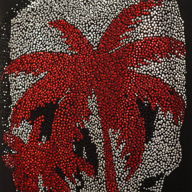 Čierne tričko Skull Palm