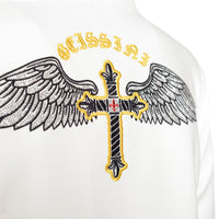 Mikina Cross-Wings sivobiela