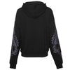 Lily Unisex čierna mikina s kapucňou