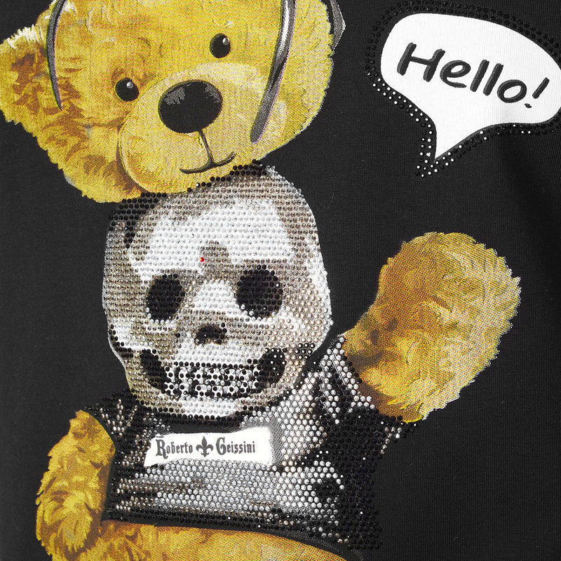 Tričko Skull Bear čierne Unisex