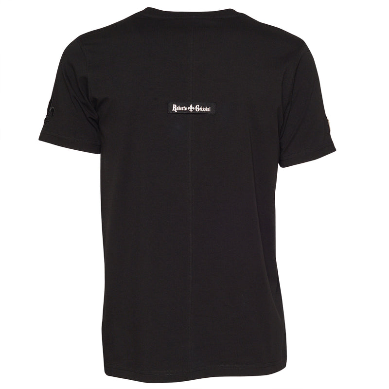 Čierne unisex tričko s maskou lebky