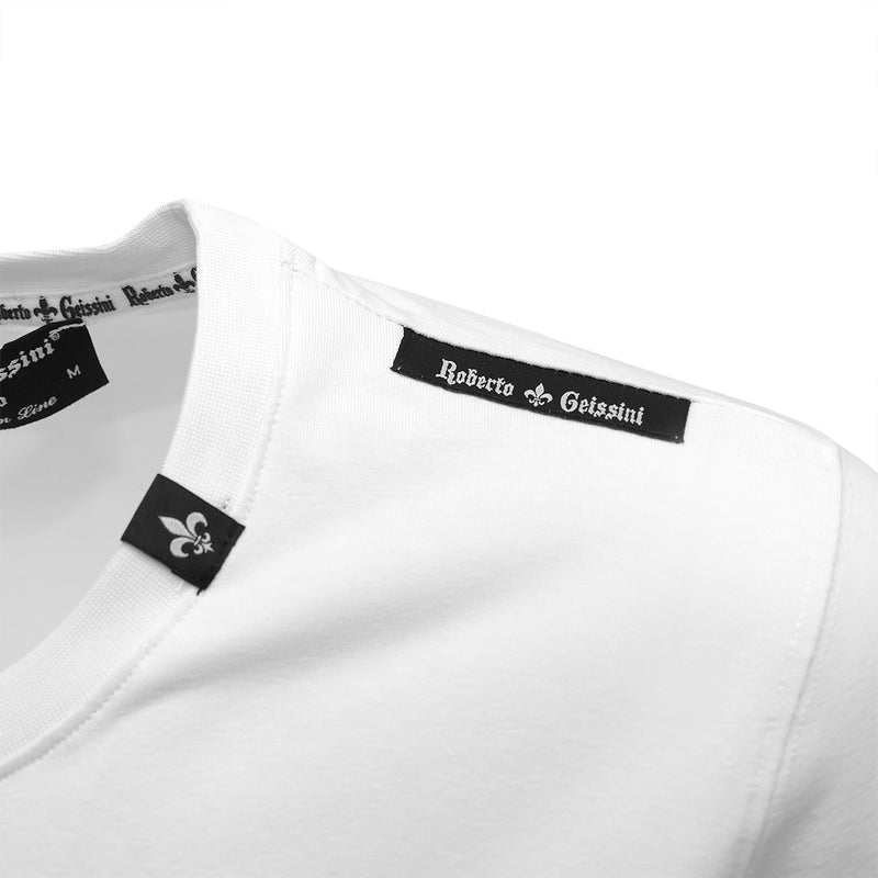 Tigrované tričko biele unisex