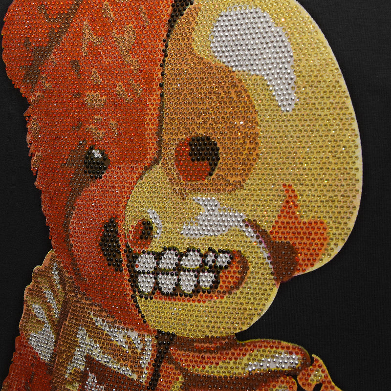 Tričko Half Bear Black Unisex