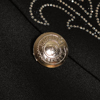 Lily Ornament Blazer Black