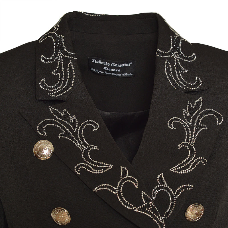 Lily Ornament Blazer Black